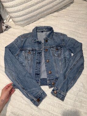 American Eagle Outfitters Light Blue Denim Jean Jacket